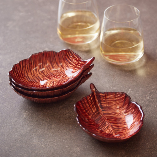 Vesta Leaf Bowl - Set of 4