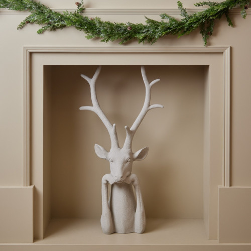 Antonio Textured Pottery Deer - Large
