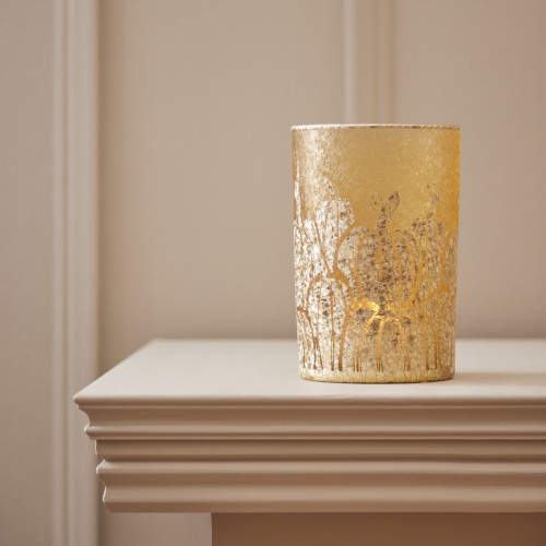 Golden Pumpkin Candle Jar