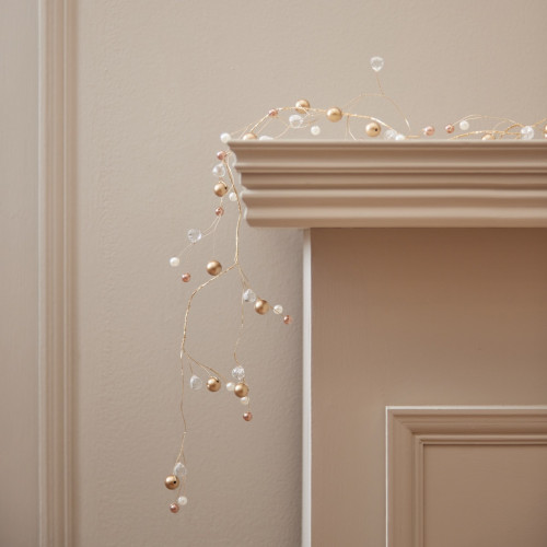 Diamond And Pearl Gold Garland