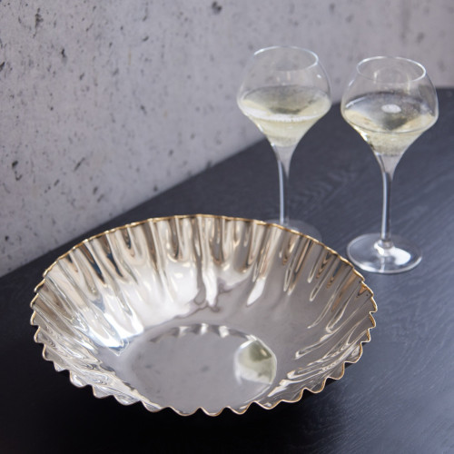 Silver Pleat Bowl - Small
