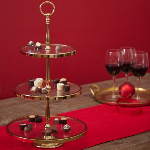 3 Tier Stand With Toughened Glass