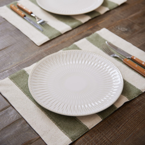 Melbourne Green Stripe Placemat - Set of 4