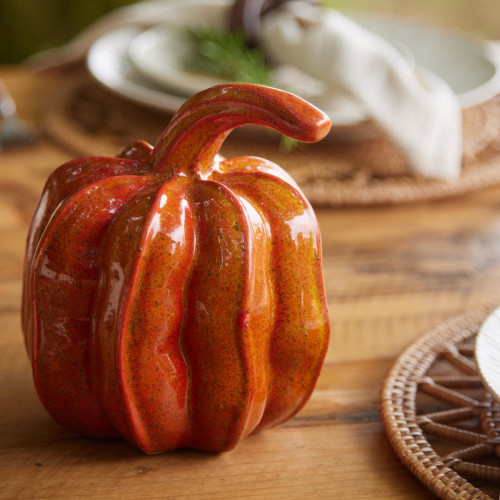 Harvest Ceramic Pumpkin