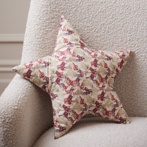 Star Christmas village Cushion