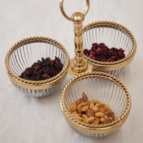 Triple Bowl Candy Dish