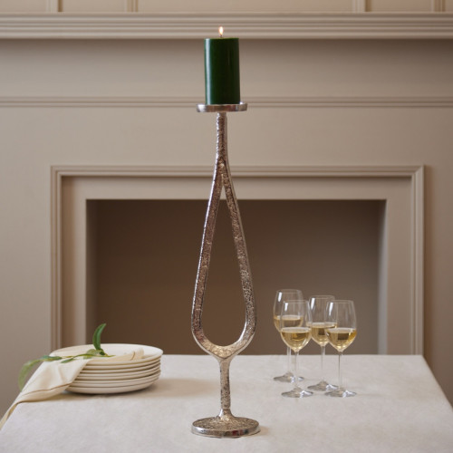 Teardrop Pillar Candle Holder - Tall