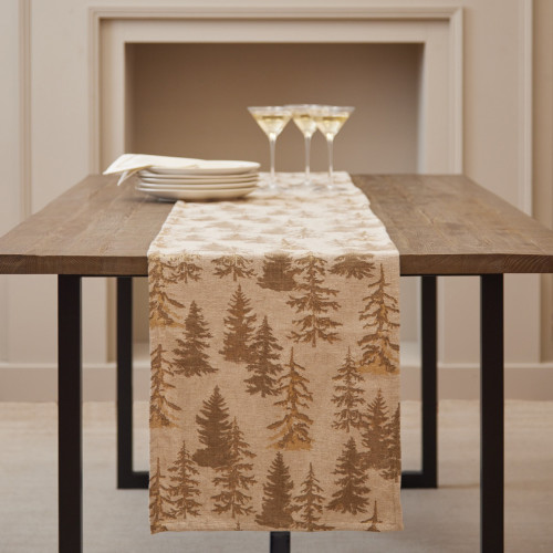 Gold Foil Christmas Tree Runner