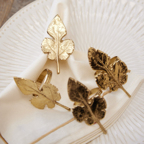 Leaf Napkin Ring - Set of 4