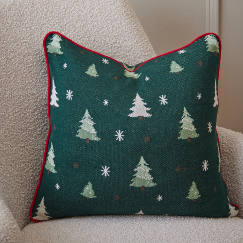 Green Christmas Tree Cushion 
