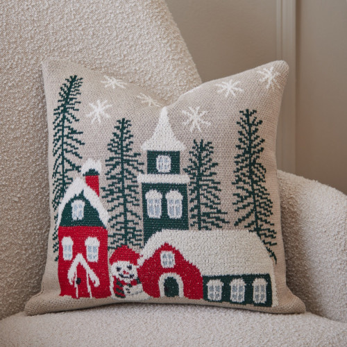 Christmas Village Cushion