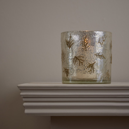 Golden Pine Candle Jar - Large