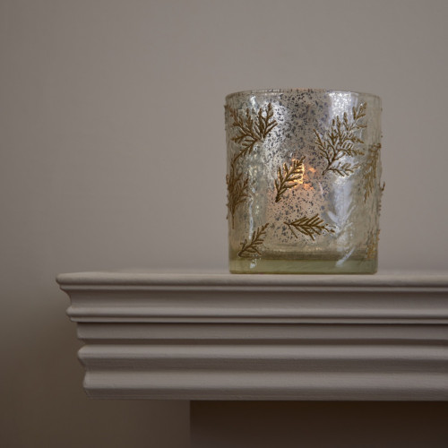 Golden Pine Candle Jar - Small