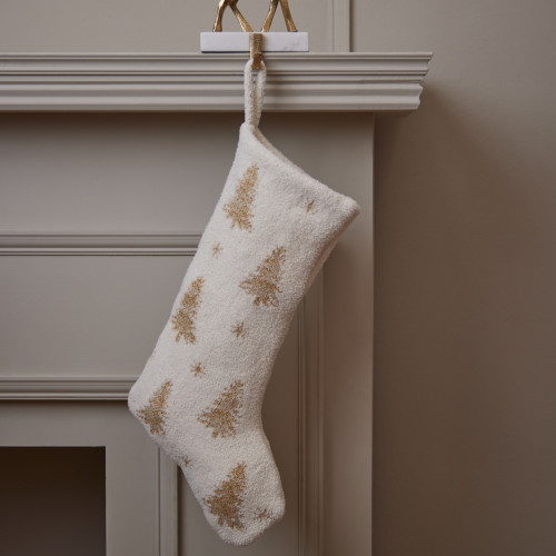 Gold Lurex tree Stocking