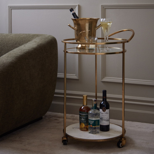 Madison Marble Bar Cart