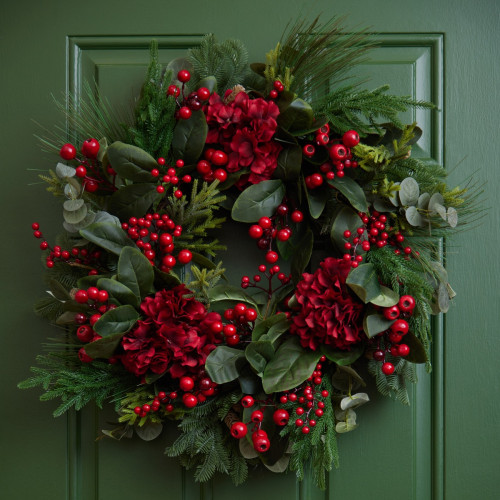 Hydrangea & Berry Wreath 