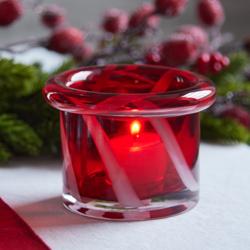 Red Swirl Nightlight Holder