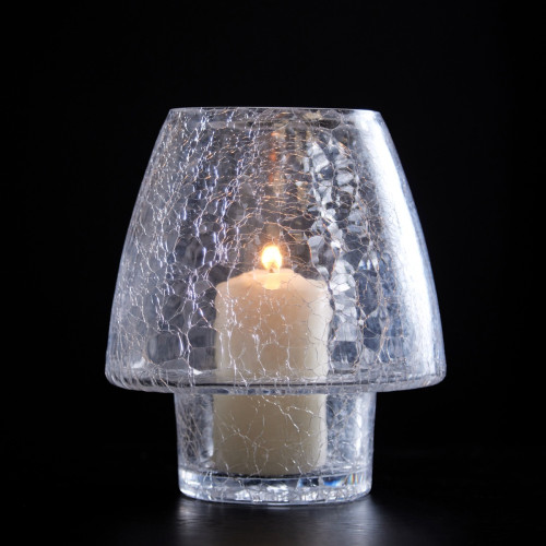 Crackle Glass Tealight Holder