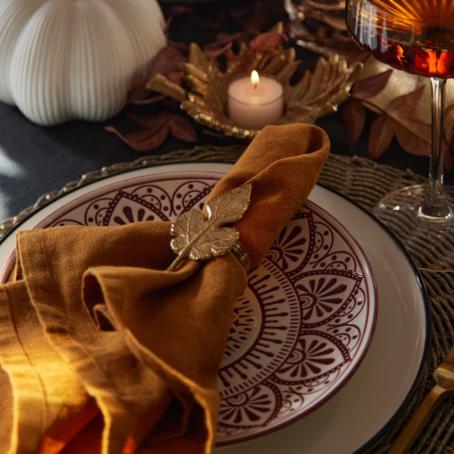 Nandi Accent Plate Red - Set Of 4
