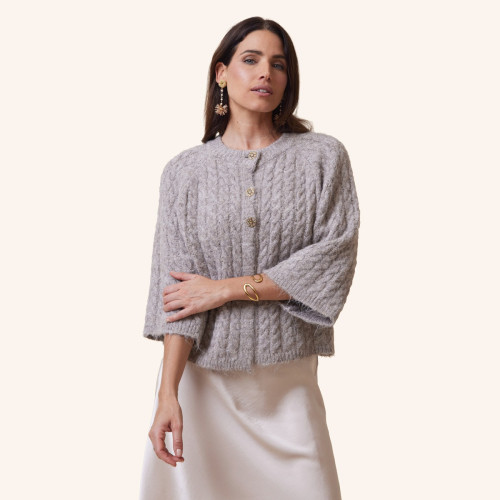 Kabba Jewel Button Cardigan