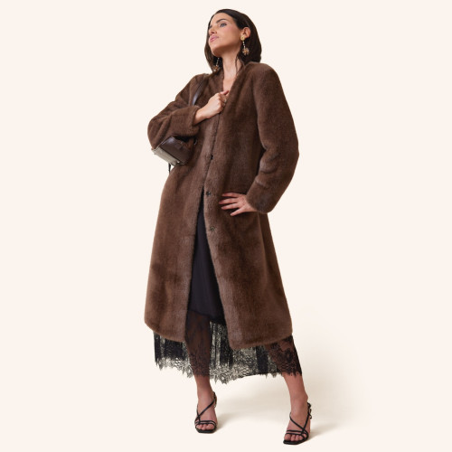 Pretoria Long Faux Fur Coat