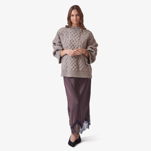 Nevra Cable Knit Pullover