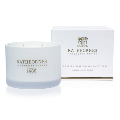 Rathbornes White Pepper & Honeysuckle Classic Candle 