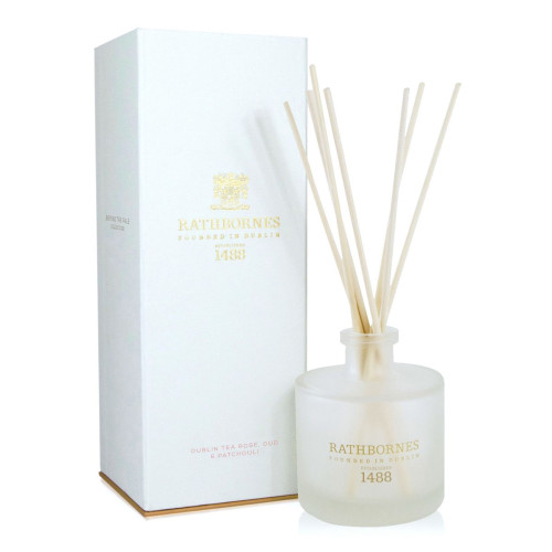 Dublin Tea Rose, Oud & Patchouli Scented Reed Diffuser