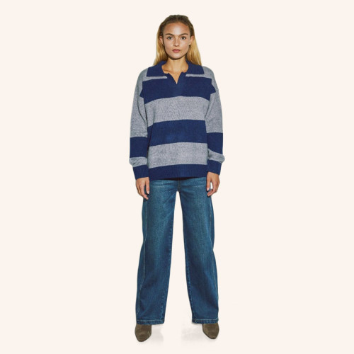 Liza Henley Knit Pullover