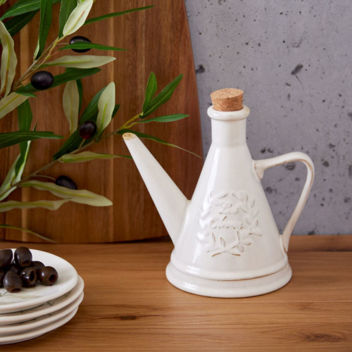 olivette stoneware oil pourer