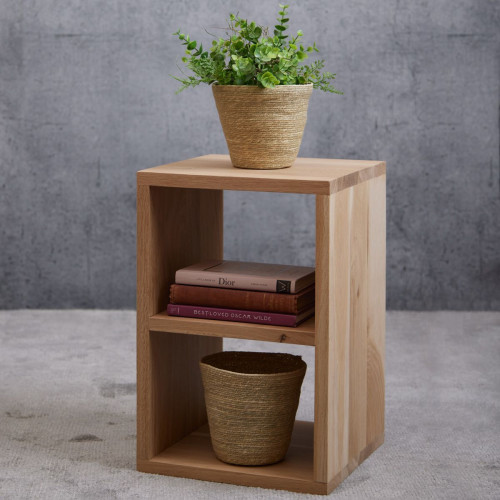 Ace Oak Cube Side Table - Small