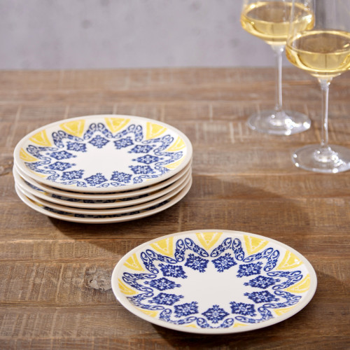 Sienna 20Cm Plate Yellow - Set Of 6