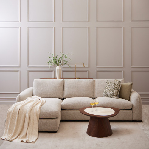 hestia chaise sofa - left hand facing