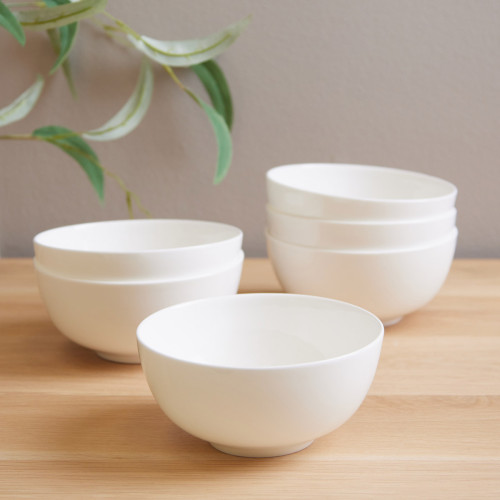 Lumina Fine Bone China Bowl in a Set of 6