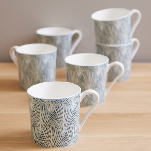 farrah fine bone china mug in a set of 6