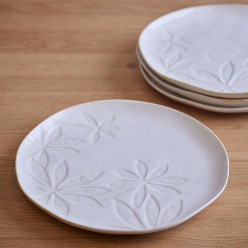 Mia Accent Plate Monstera Leaf Large - Set of 6