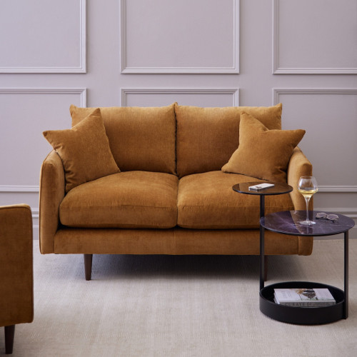 Como Small Sofa-Cinnamon