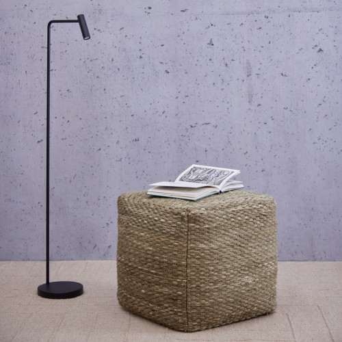Letona Moss Green Pouf