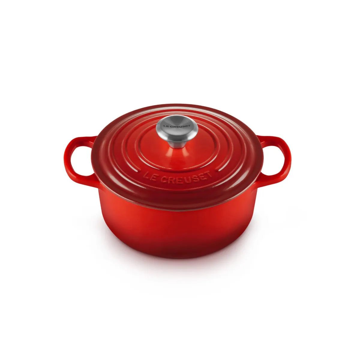 Le Creuset Round Casserole 24cm - Cerise | Meadows & Byrne