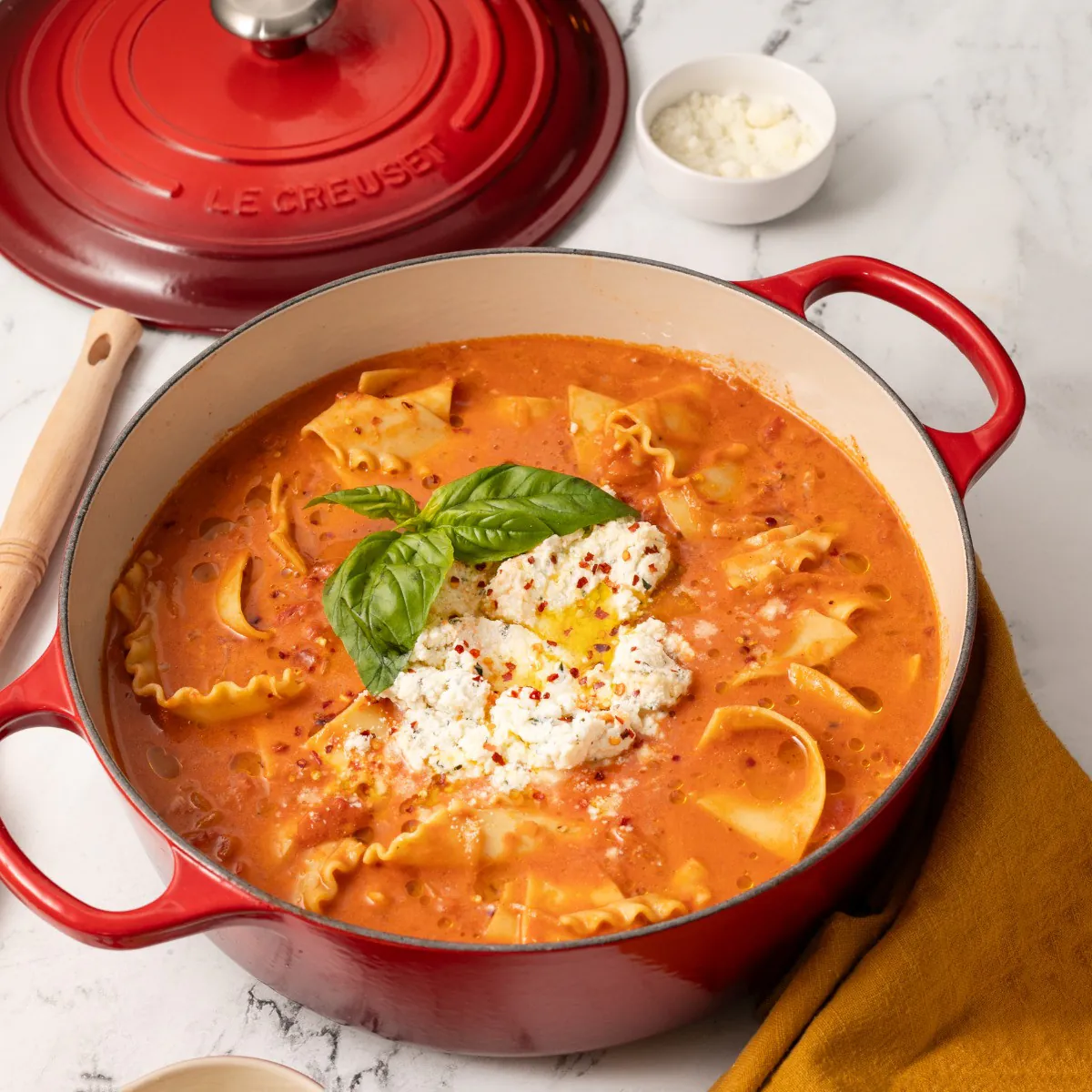 Le Creuset Round Casserole 24cm - Cerise | Meadows & Byrne