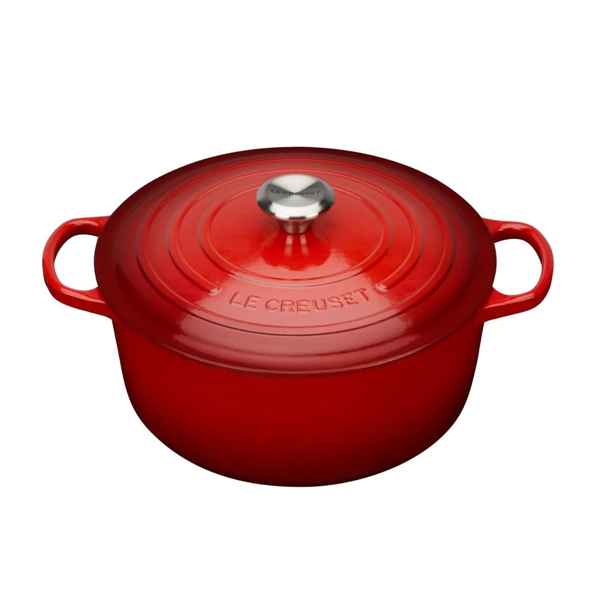 調理器具 LE CREUSET Round Casserole 24cm Le Creuset Round Casserole 24cm - Cerise | Meadows & Byrne