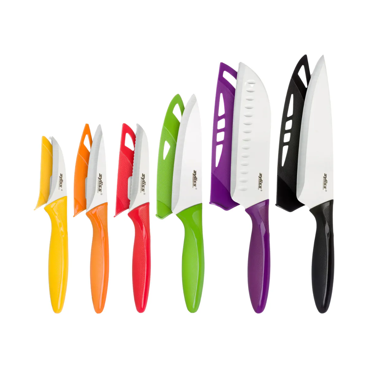 Zyliss 6 Piece Knife Set With Covers | Meadows & Byrne