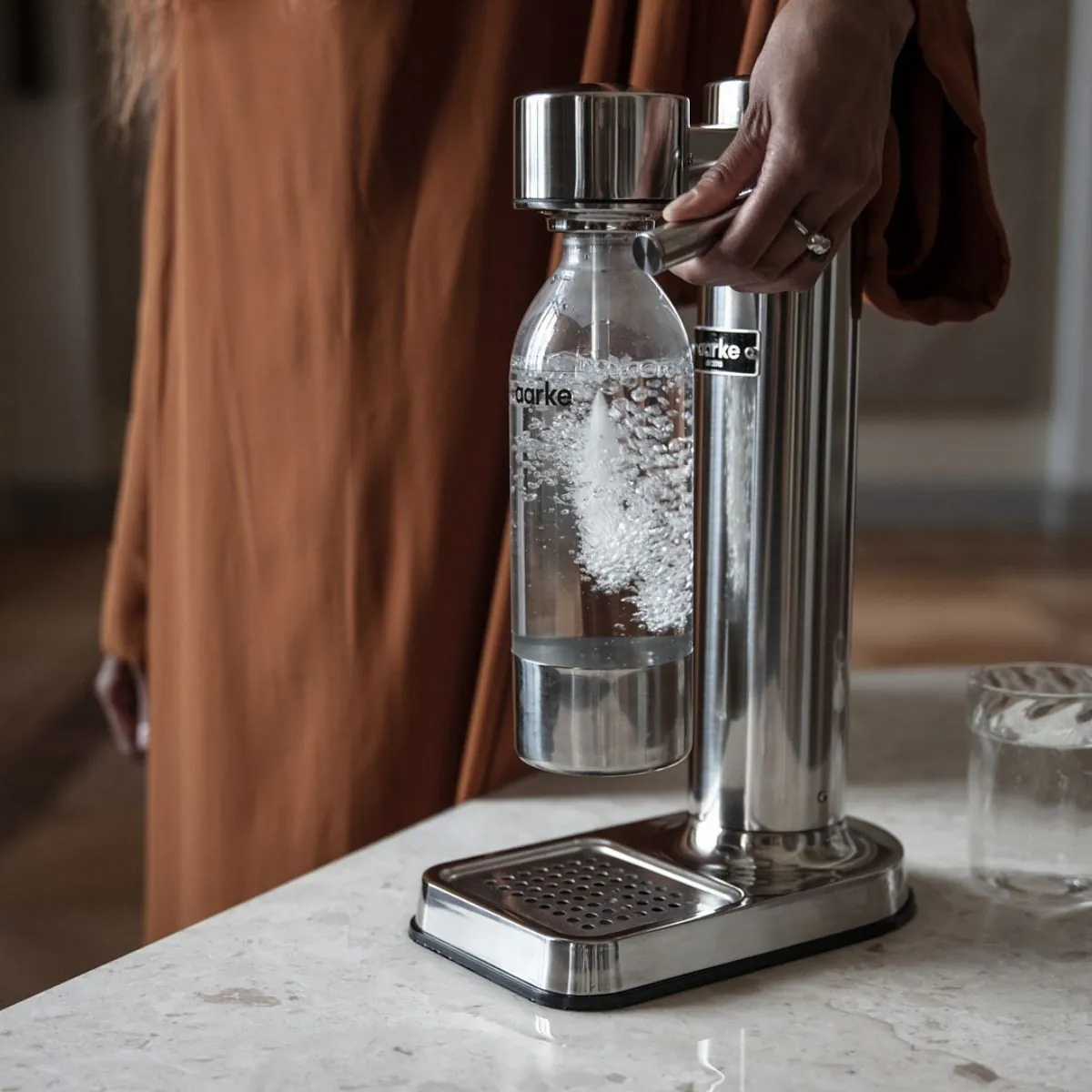 Aarke Carbonator 3 Polished Steel | Meadows & Byrne