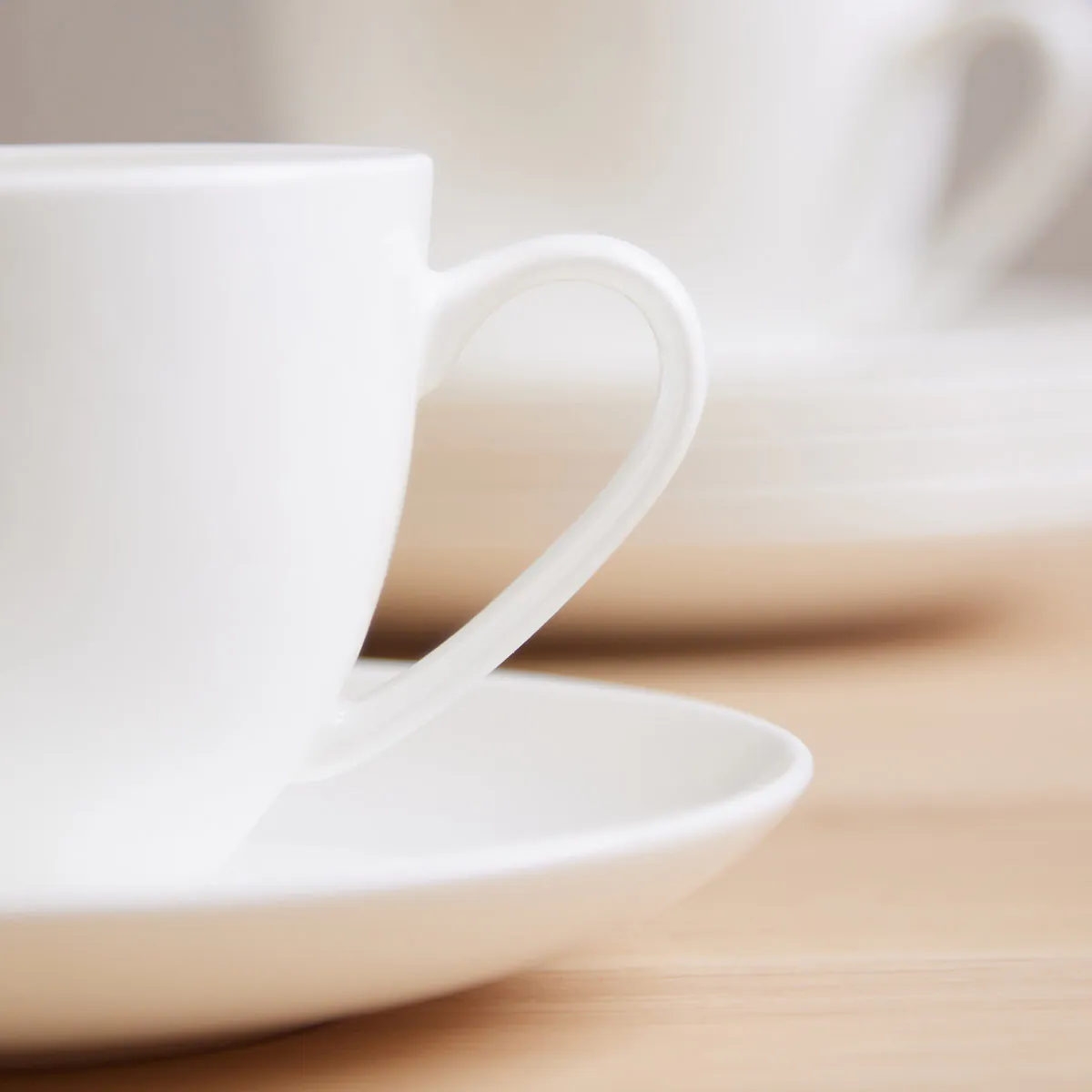 Lumina Fine Bone China Cup And Saucer - Set of 6 | Meadows & Byrne