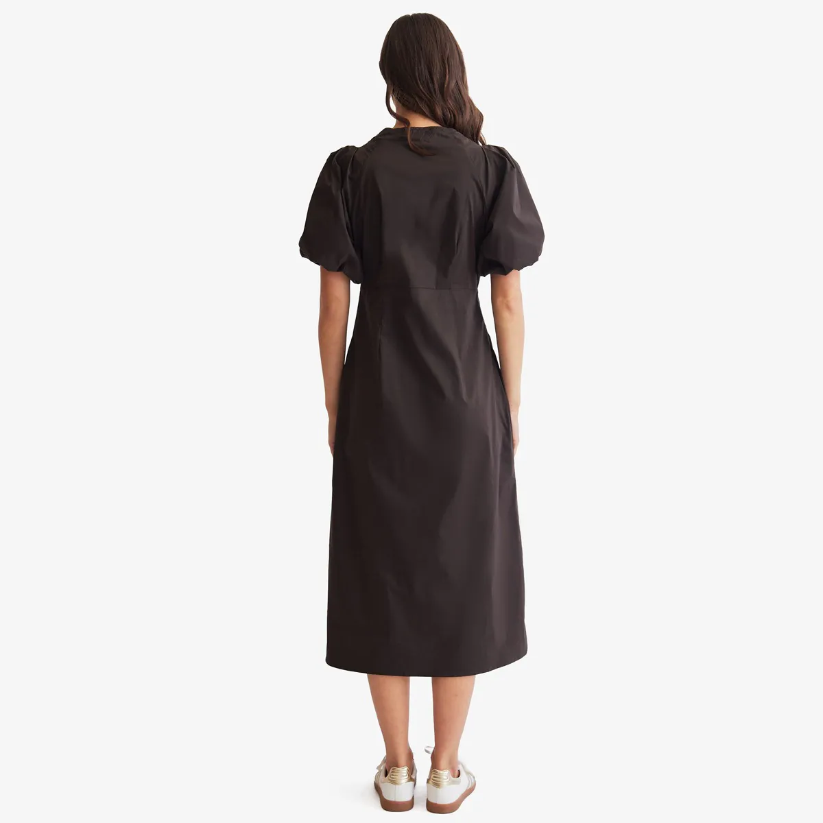 red midi polka dot dress CurveWow Wrap Angel Sleeve Pleated Midi Dress Red Polka Dots – Curvewow