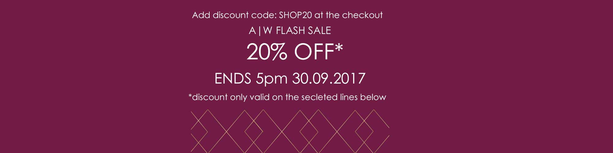 A|W Flash Sale A|W Flash Sale